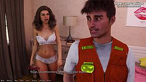 Step mom shows off her perfect body in the game