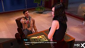 fashionbusiness fucked her pussy in the apartment with 3d cartoon.