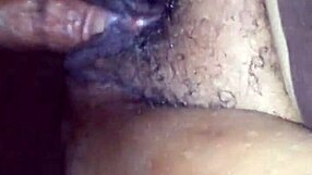 BBW black couple uses toys for juicy pussy squirting, creating hard cum waterfall