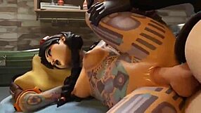 Super Cursed Pounding in Wild 3D Cartoon HMV with Intense Anime Action