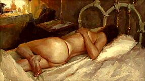 vintage erotic cartoon illustration from antique collection