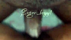 Ebony girl takes BBC deep inside her cute pussy