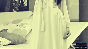 Two BRUNETTES FLIRTING with CAMERA