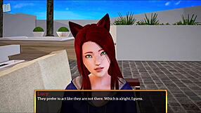 Redhead amateur in family fun with anime and 3D cartoons