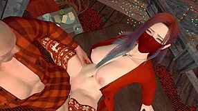 i had new year's eve sex with an asian woman in 3d pov, her big ass was amazing