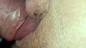 The blond spanish girl wakes me up rubbin my pussy wit her big cock.