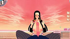 Onepiece boa hancock male pov 3d hentai game