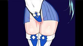 Asian schoolgirl in hentai knight game with detailed scenes and download link