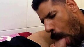 Greedy blowjob on boss's monster cock to secure job