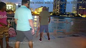 double fun on public beach