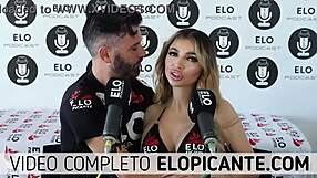 Veve Valencia Strips Underwear in Spicy Room