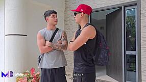 horny beach threesome with step cousin and girlfriend in wild outdoor romp.