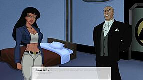 wonder woman strips and gets fucked by lex luthor's monster cock.