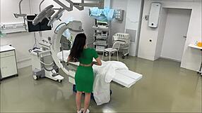 surveillance cam at real hospital with fake doctor bubble butt patient was fucked so rough