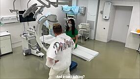 surveillance cam at real hospital with fake doctor bubble butt patient was fucked so rough