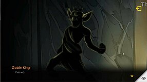 Can The Goblin King In Hentai Game Escape Dungeon Resist This Bitch's Pussy Massage?