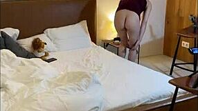 Fitness Model's Tight Pussy Stretches In Yoga