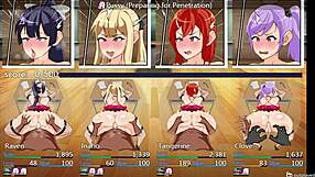 professional school gameplay in usa cartoon anime style