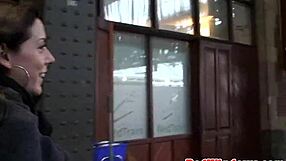 Close up and personal with a black escort giving a blowjob and fucking