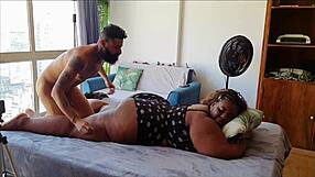 Bbw Brazilian beauty gets her ass licked and fucked hard