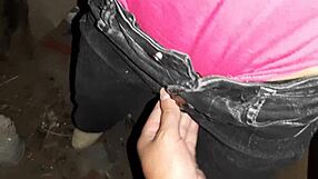 garden walk turns into steamy housekeeper sex session