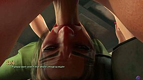 Husband watches as his wife blows a big cock