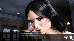 fashionbusiness fucked her pussy in the apartment with 3d cartoon.