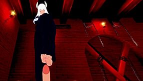 lucifer and modeus share intense emotional connection in helltaker hentai