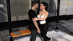 Nikki leaves intertwined 64 again in erotic 3d anime scene