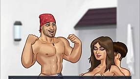3D animated anime: Summertime Saga Chapter 66 – Dance and Massage with a big cock