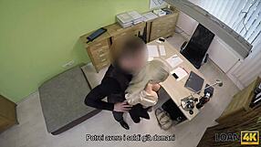 i interviewed this young blonde couple for loan4k casting, they had public sex for cash and passed to get credit