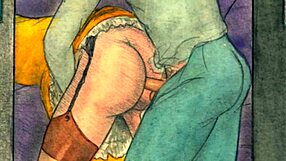 Vintage Erotic Drawings Bring Retro Sensuality to Life in Comic Style