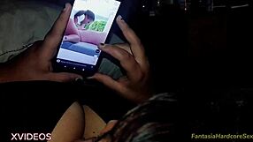 Watching porn tiktoks with best friend got horny seeing huge tits