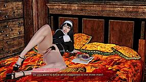 Big-boobed nun Maria's addiction to sin in 3D hentai
