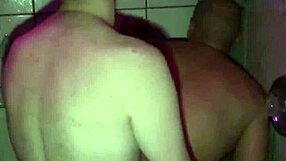 i destroy tight butt with rough anal in the shower.