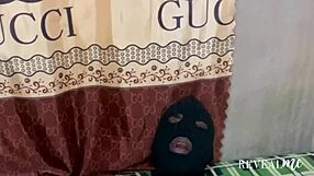 I reveal my African gay side riding a big dildo to a massive cum orgasm