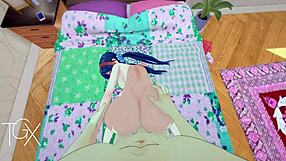 Hey, check out anime hentai game with Mita doing sex in wild positions and hot blowjobs