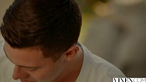 sexy blonde gets bent over for blowjob and cowgirl creampie by step brother outdoors