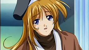 Blonde anime teen takes big cock in missionary