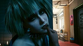 Misty in Laguna Bend scene from Cyberpunk 2077, in-game ultra settings.