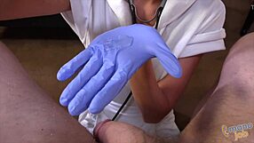 Busty Nurse Marley Brinx Teases With Titty Fuck