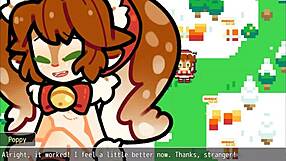 total nc xmas christmas pornplay hentai game ep 1: poppy covered in cum