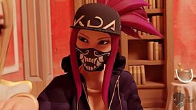 League of Legends K/DA team slammed in wild hentai gangbang