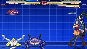 Hey, Kuromaru taking on Arcana Heart in wild action!