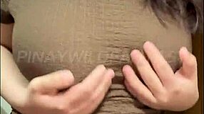 hot filipina milf teases step bro with big natural boobs on call