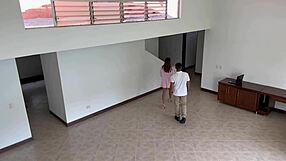 Sensual encounter with real estate client and fiancée