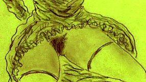 빈티지 에로 일러스트레이션 클래식 감성