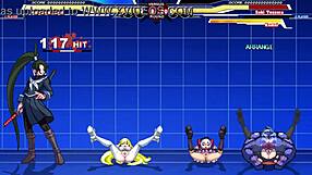 Hey, Kuromaru taking on Arcana Heart in wild action!