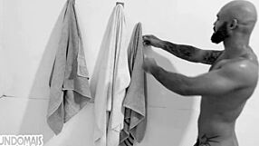 Gay orgy with big cocks among four friends!