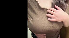 hot filipina milf teases step bro with big natural boobs on call